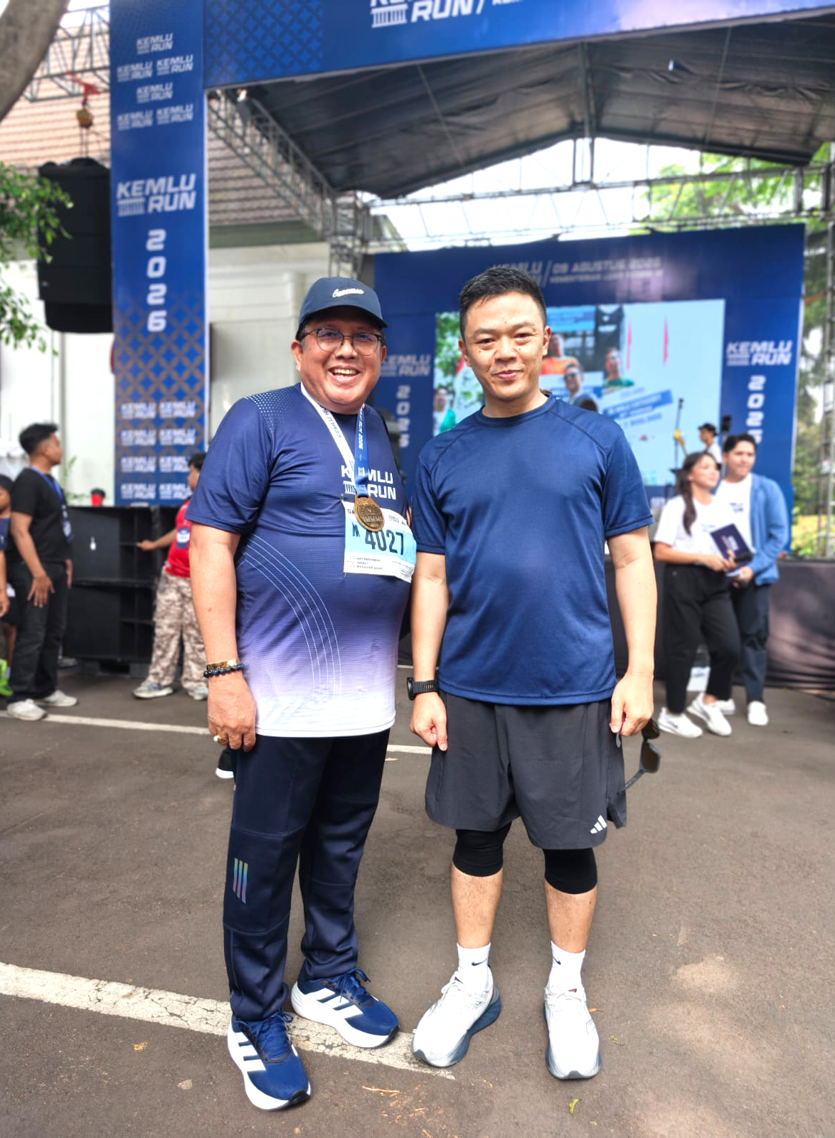 Mengikuti acara Kemlu Run, bersama Menteri dan Wakil Menteri Luar Negeri